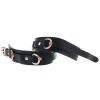 Поножі на кісточки NS Novelties Bondage Couture чорні із золотистою фурнітурою