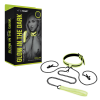 Нашийник із затискачами для сосків люмінесцентний Whipsmart Glow In The Dark, зелений