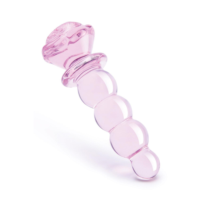 Фалоімітатор ялинка зі скла Dream Toys Glaze Glass у формі бутона троянди