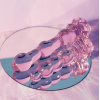 Фалоімітатор ялинка зі скла Dream Toys Glaze Glass у формі бутона троянди