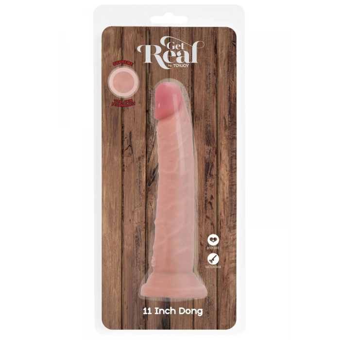 Фаллоімітар реалістичний ToyJoy Get Real на присосці, тілесний