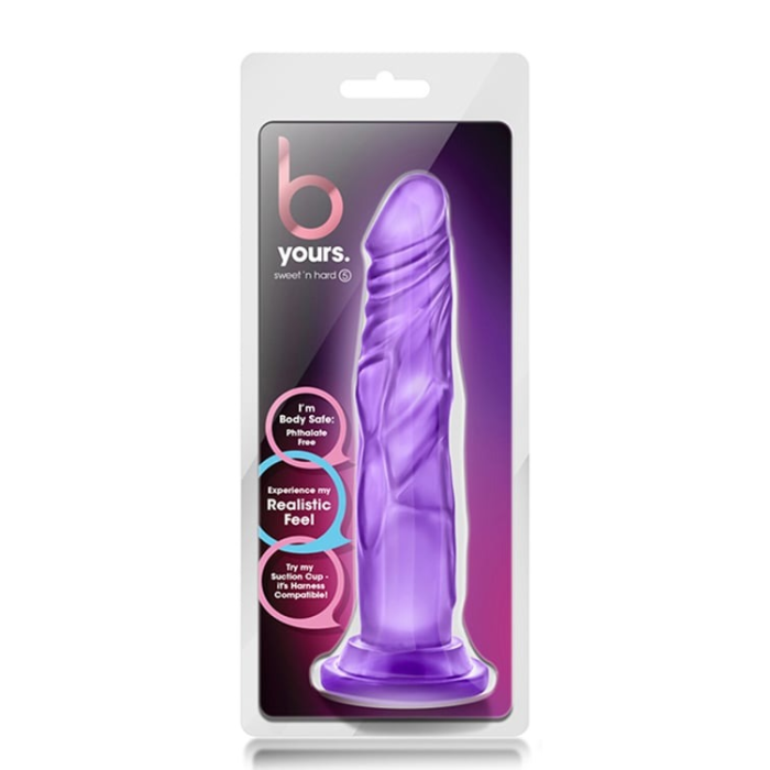 Фалоімітатор реалістичний з яскраво вираженими вінками Blush b Yours фіолетовий