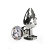 Анальна пробка ToyJoy Anal Play Disco Diamond срібляста, Small