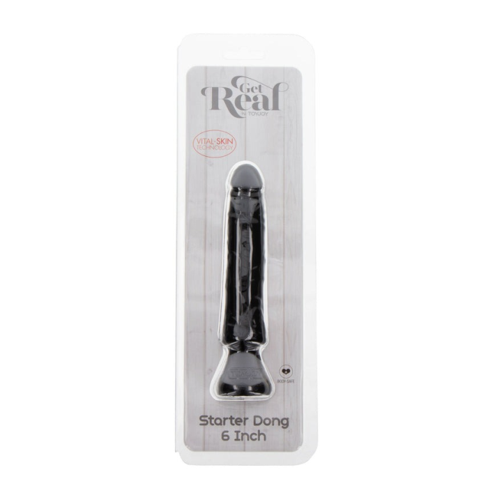 Реалістичний фалоімітатор Toy Joy Get Real Dong Starter на присосці, чорний