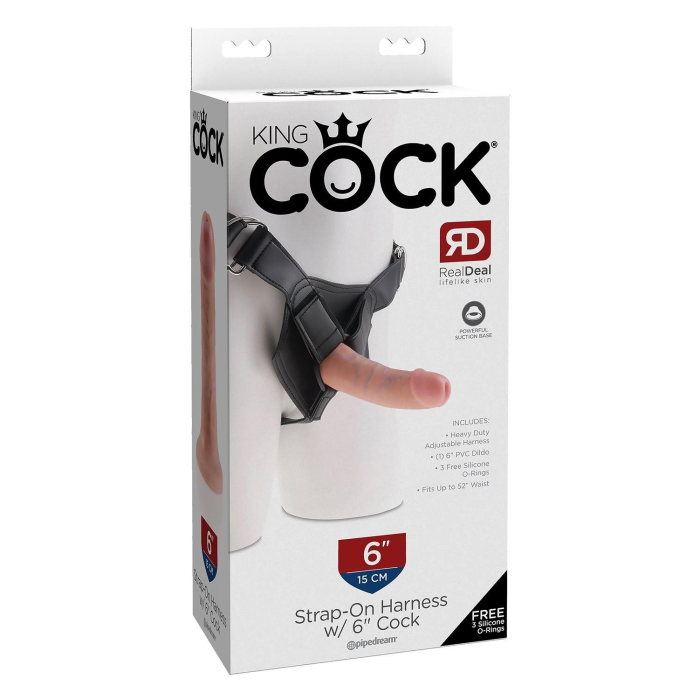 Страпон Pipedream King Cock реалістичний, з присоской