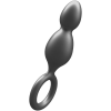 Анальна ялинка Toy Joy Buttocks The Plugger 2 Balls із тримачем, чорна