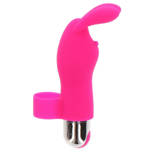 Вібратор на палець для клітора у вигляді кролика Toy Joy Bunny Pleaser Rechargeable рожевий