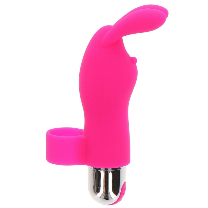 Вібратор на палець для клітора у вигляді кролика Toy Joy Bunny Pleaser Rechargeable рожевий