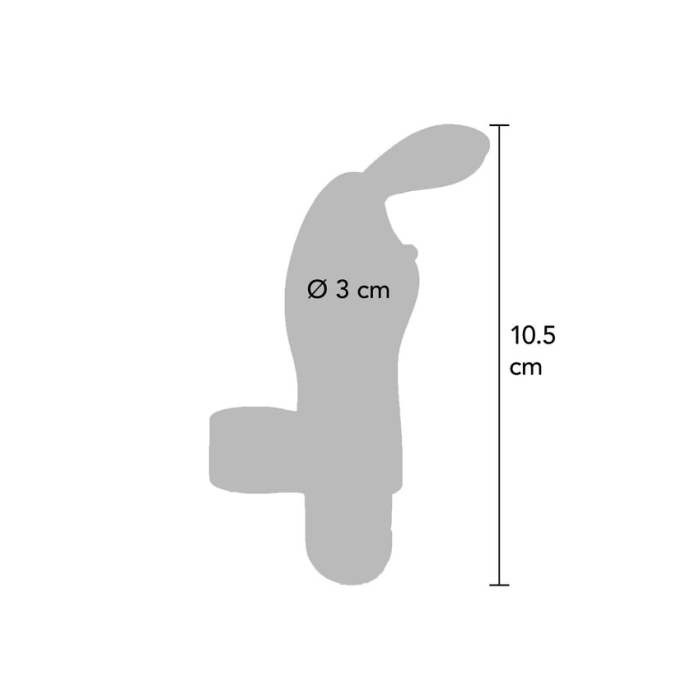 Вібратор на палець для клітора у вигляді кролика Toy Joy Bunny Pleaser Rechargeable рожевий