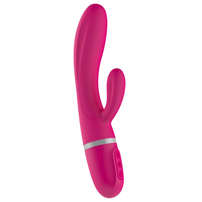 Вібратор-кролик Liebe Bend It Plus Cerise, гнучкий, 2 мотори, 10 режимів