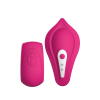 Вібратор у трусики Liebe Panty Vibe Recargable Cerise, нагрів до 39 °C, пульт, трусики S-M в комплекті