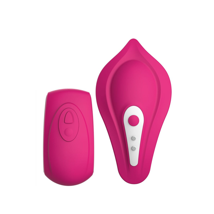 Вібратор у трусики Liebe Panty Vibe Recargable Cerise, нагрів до 39 °C, пульт, трусики S-M в комплекті