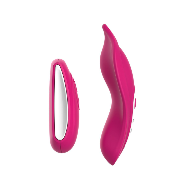 Вібратор у трусики Liebe Panty Vibe Recargable Cerise, нагрів до 39 °C, пульт, трусики S-M в комплекті