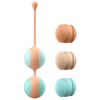 Вагінальні кульки Liebe Kewos — Peach/Mint, 5 кульок у комплекті, 15, 25, 35, 45 та 55 г