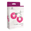 Наручники S Pleasures Furry Cuffs Pink з пухнастим оздобленням, 2 ключі в комплекті