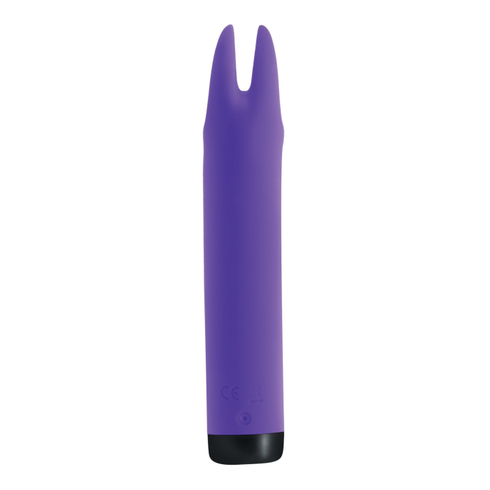 Вібратор S Pleasures Bullets Amethyst, фіолетовий, з двома відростками, 10 режимів, діаметр 2,8 см
