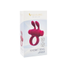 Ерекційне віброкільце S Pleasures Premium Rabbit Ring, рожеве, зі знімною віброкулею та вушками