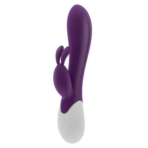 Вібратор-кролик S Pleasures Premium Corabi Rabbit, фіолетовий, вушка для клітора, 16 режимів, нагрів
