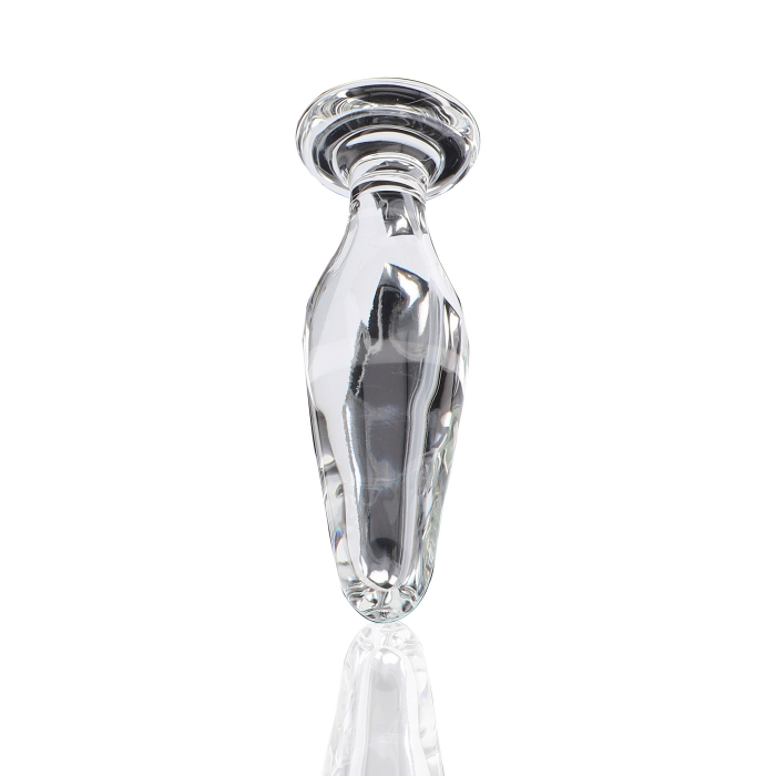 Пробка анальна зі скла ToyJoy Glass Worxx Star Sparkler прозора