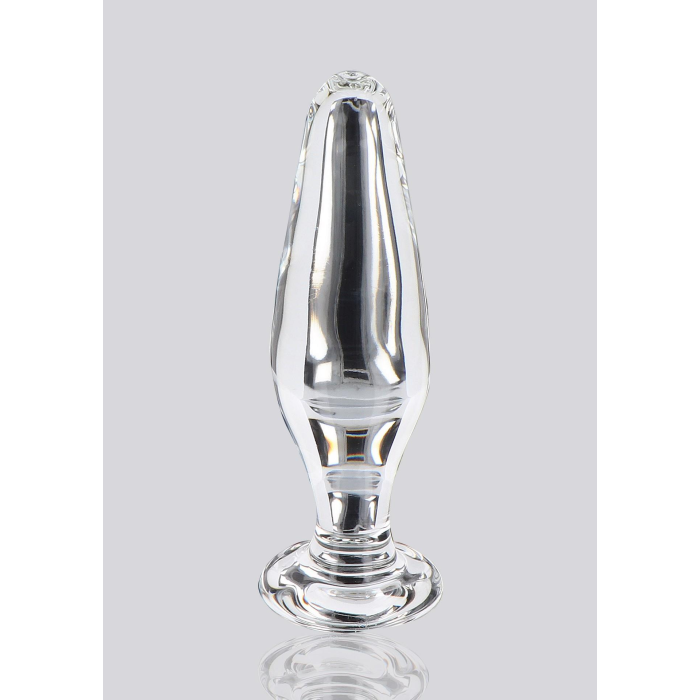 Пробка анальна зі скла ToyJoy Glass Worxx Star Sparkler прозора