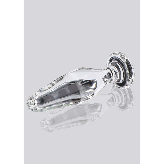 Пробка анальна зі скла ToyJoy Glass Worxx Star Sparkler прозора