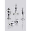 Пробка анальна зі скла ToyJoy Glass Worxx Star Sparkler прозора