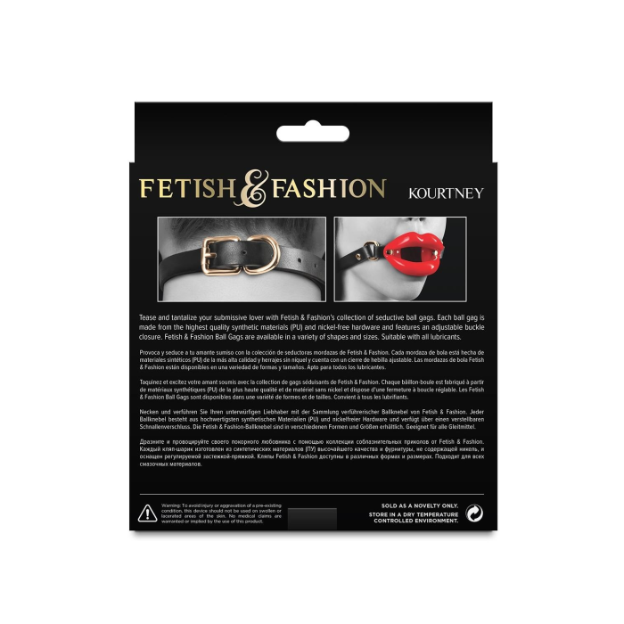 Кляп у вигляді губ NS Novelties Fetish & Fashion червоний