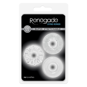 Набір ерекційних кілець NS Novelties Renegade прозорі