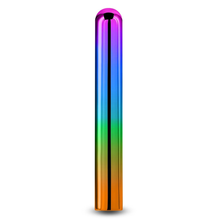 Елегантний хромований вібратор NS Novelties Chroma Rainbow райдужний, Large