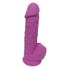 Фалоімітатор термопластичний з мошонкою Dream Toys Real Love на присосці, фіолетовий
