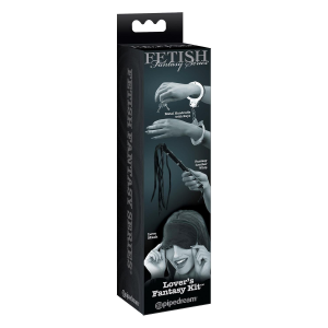 Набір Pipedream Fetish Fantasy Limited Edition Lovers Fantasy Kit маска та флогер, чорний