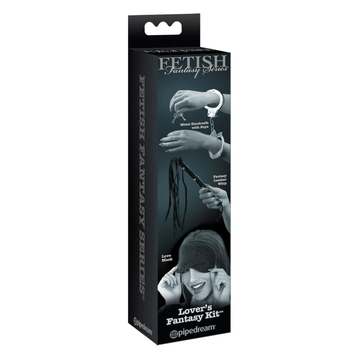 Набір Pipedream Fetish Fantasy Limited Edition Lovers Fantasy Kit маска та флогер, чорний