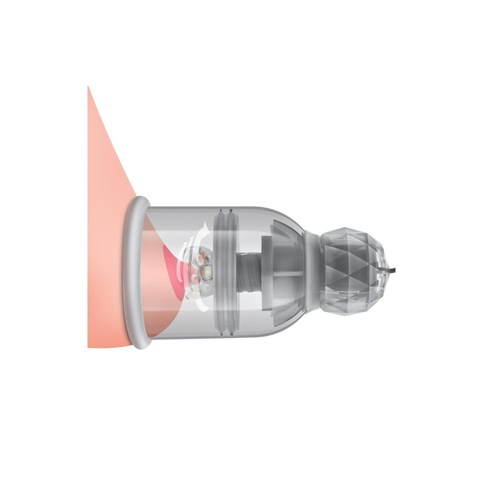 Вакуумні помпи для сосків Blush Temptasia Titilator з масажерами, прозорі