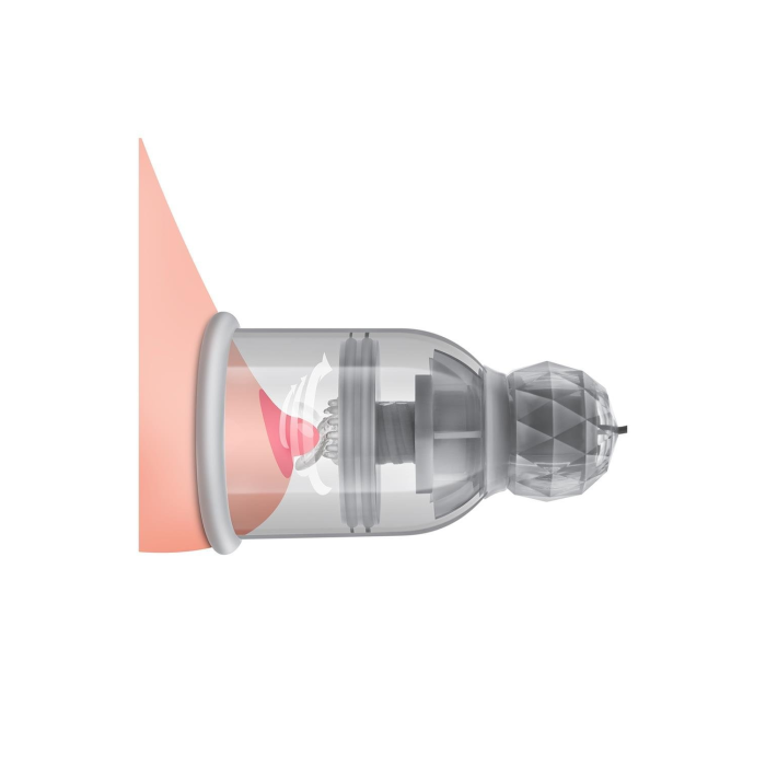 Вакуумні помпи для сосків Blush Temptasia Titilator з масажерами, прозорі