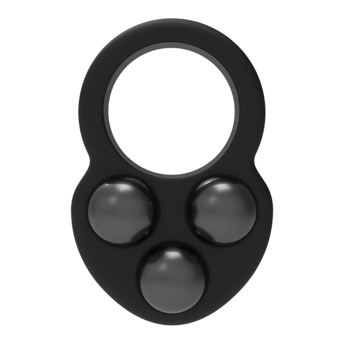 Ерекційне кільце Dreamtoys RAMROD з трьома обтяжувачами, чорне