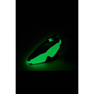 Маска люмінесцентна із заплющеними очима зелена Dreamtoys Radiant Glow In The Dark із золотистою фурнітурою