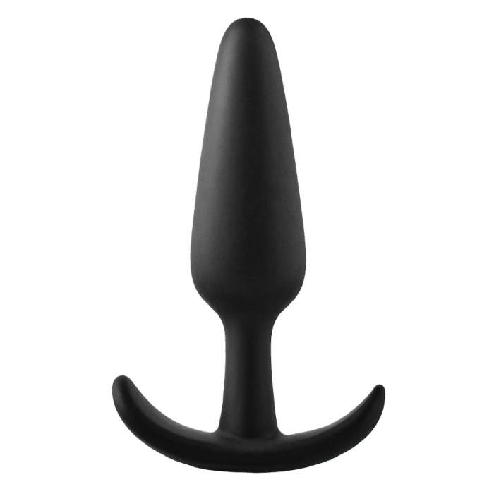 Анальний плаг чорний Dreamtoys FantASStic Smooth зі стопером у формі якоря, Large