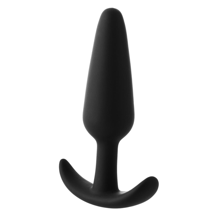 Анальний плаг чорний Dreamtoys FantASStic Smooth зі стопером у формі якоря, Large