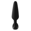Анальний плаг чорний Dreamtoys FantASStic Smooth зі стопером у формі якоря, Large