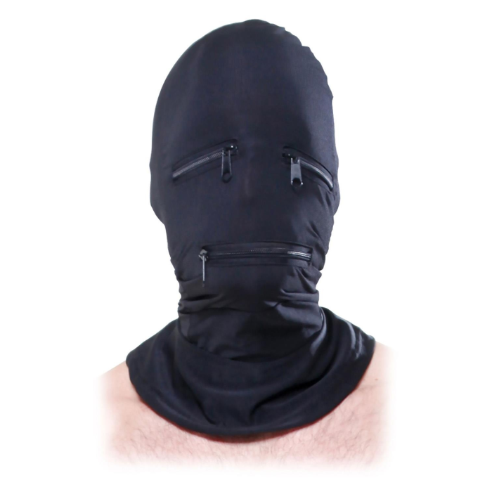 Маска-шолом на всю голову Pipedream Fetish Fantasy Zipper Face з блискавками One Size