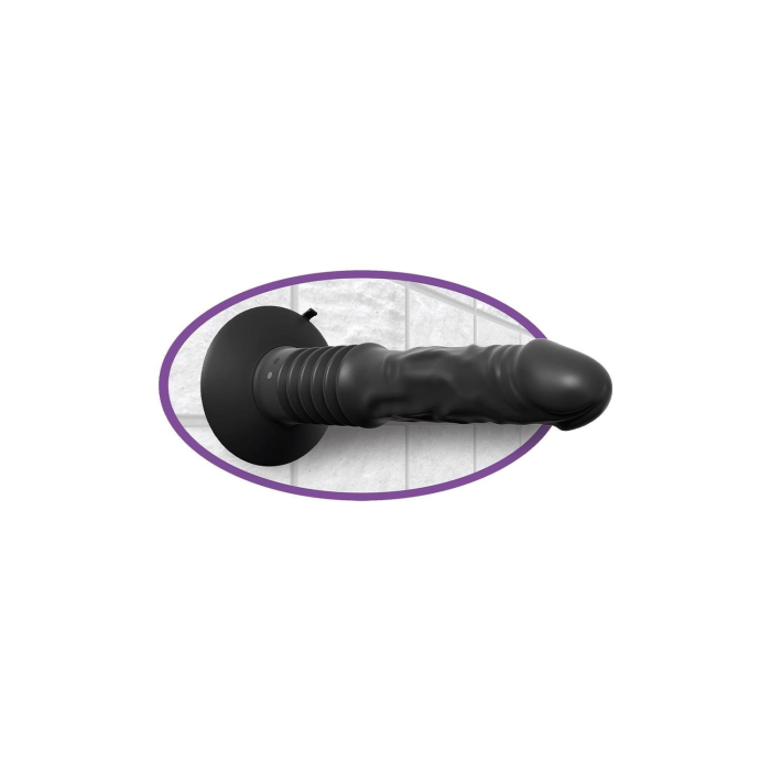 Вібратор анальний реалістичний із фрикціями Pipedream Anal Fantasy на присосці, чорний