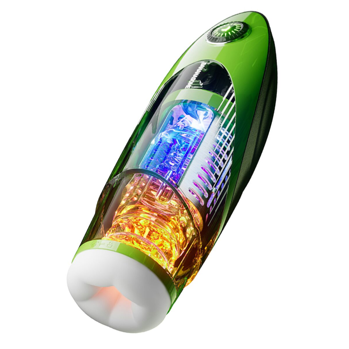 Смарт-мастурбатор BANANASOME ROCKET X7, вібрації, стискання, імітація фрикцій, підігрів