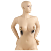 Затискачі для сосків Virgite Nipple Clamps з пір'ям, золотисто-чорні.