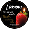 Масажна свічка L'amour Seductive Strawberry з ароматом полуниці, 30 мл