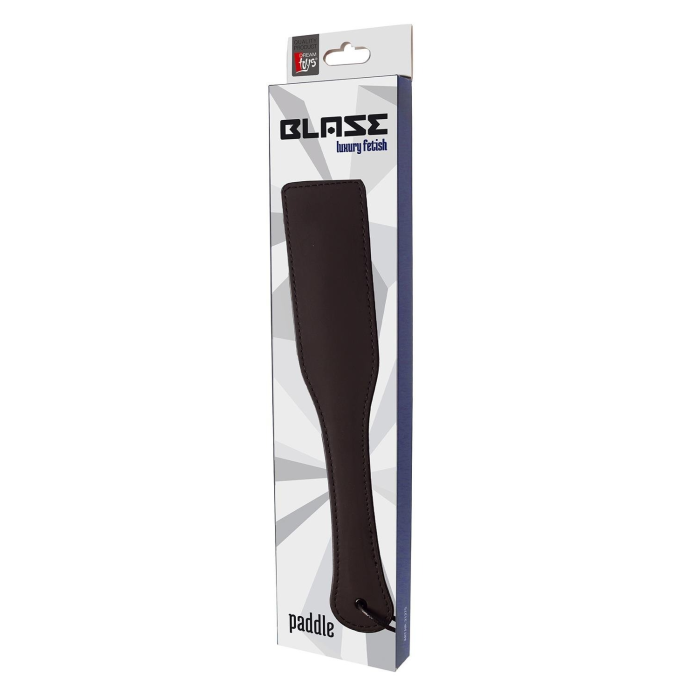 Паддл гладкий з петлею на рукоятці Dream Toys Blaze Luxury Fetish чорний