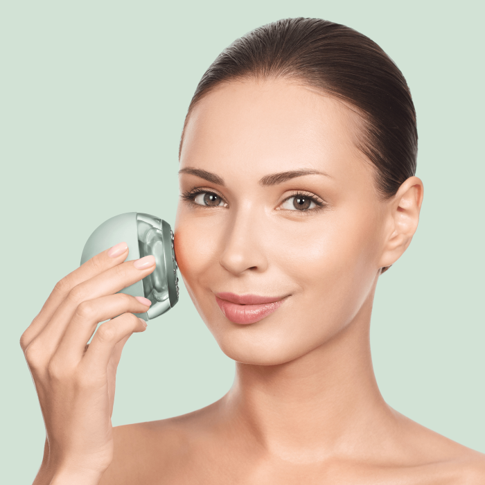 Массажер для подтяжки кожи лица GESKE Anti-aging Skin Tightener 6в1 green