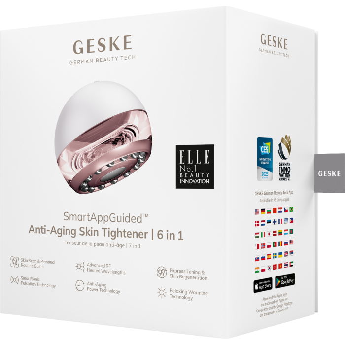 Массажер для подтяжки кожи лица GESKE Anti-aging Skin Tightener 6в1 starlight