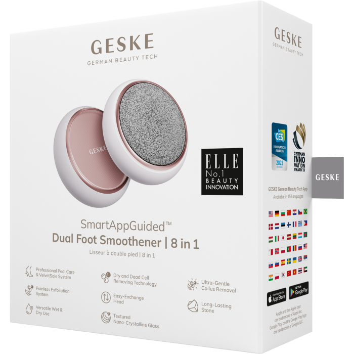 Набор для ухода за стопами GESKE Dual Foot Smoothener 8в1 starlight