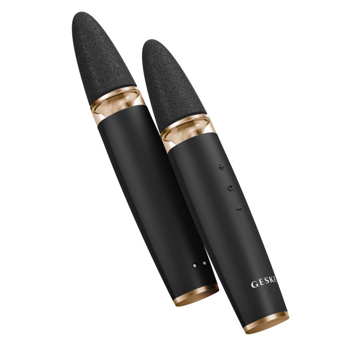Шлифовальная пилка для стоп с дополнительными насадками GESKE Electric Pumice Foot Smoothing Multi-Pen 8в1 gray