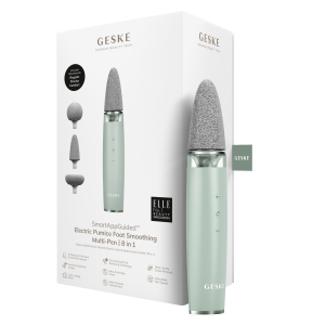 Шлифовальная пилка для стоп с дополнительными насадками GESKE Electric Pumice Foot Smoothing Multi-Pen 8в1 green